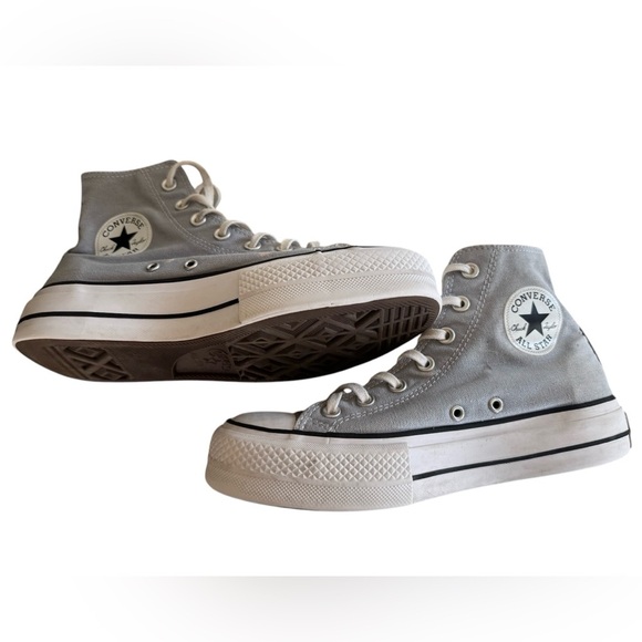 Converse Chuck Taylor All Star Grey Women's High-Top Sneakers Size 8 - Picture 1 of 9